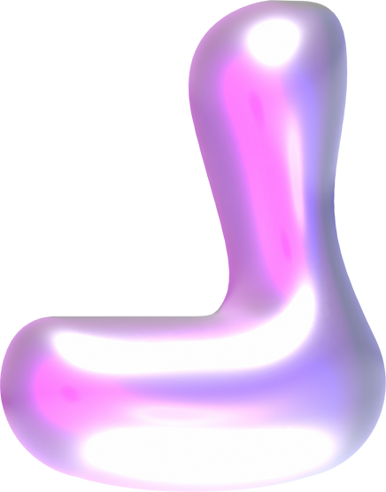 3D Pearl Y2K Alphabet J